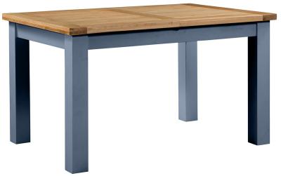 Lundy Neptune Blue Painted 4 Seater Extending Dining Table