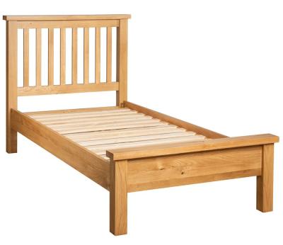 Product photograph of Appleby Oak Slatted Bed - Sizes Available from Choice Furniture Superstore