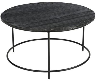 Buxton Grey Marble Round Coffee Table