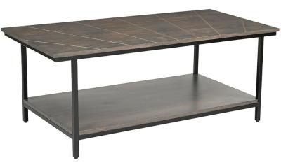 Product photograph of Fowey Dark Brown Mango Wood Coffee Table from Choice Furniture Superstore