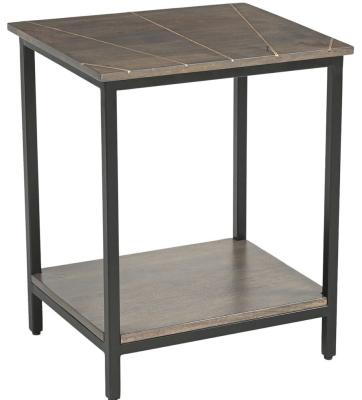 Fowey Dark Brown Mango Wood Side Table