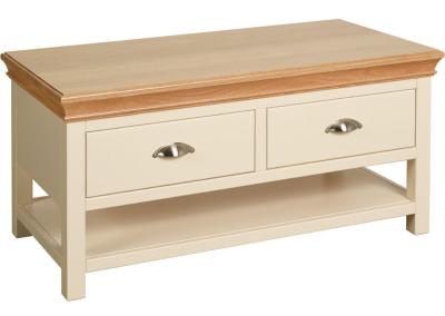 Versailles Ivory Painted 2 Drawer Coffee Table