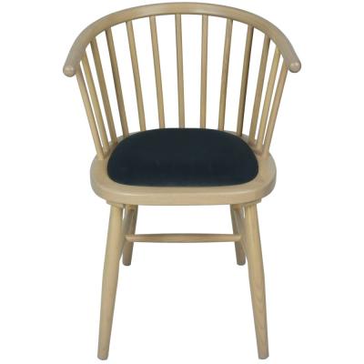 2 X Twyford Dark Grey Oak Curved Dining Chair