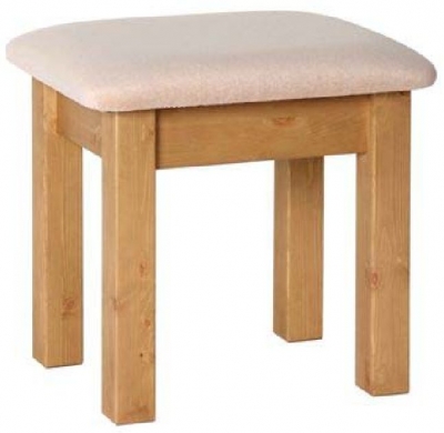 Product photograph of Chunky Pine Dressing Stool from Choice Furniture Superstore