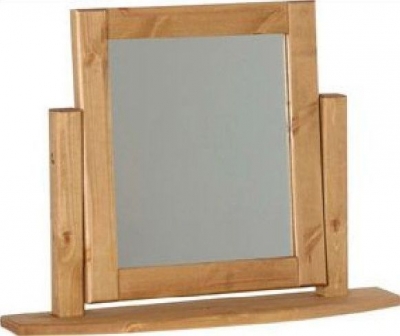 Product photograph of Chunky Pine Dressing Mirror from Choice Furniture Superstore