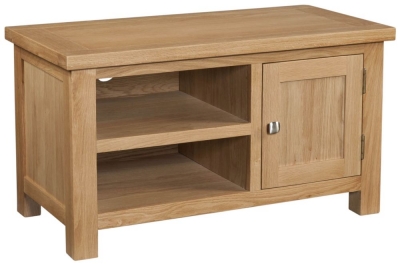 Product photograph of Appleby Oak 90cm Tv Unit from Choice Furniture Superstore