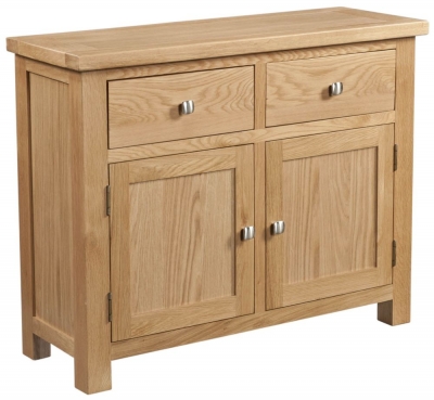 Product photograph of Appleby Oak 2 Door Sideboard from Choice Furniture Superstore