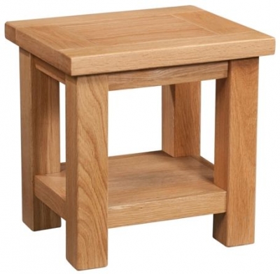 Product photograph of Appleby Oak Lamp Table from Choice Furniture Superstore