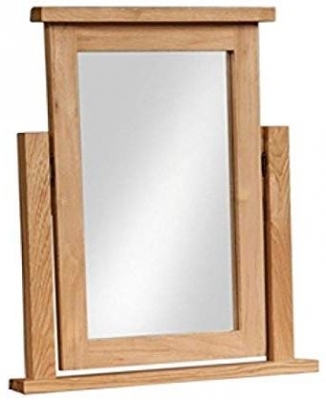 Product photograph of Appleby Oak Dressing Mirror from Choice Furniture Superstore