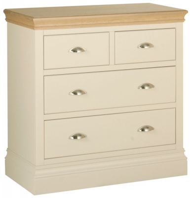 Product photograph of Versailles Painted 2 2 Drawer Chest - Comes In Ivory Painted Stone Painted And Bluestar Painted Options from Choice Furniture Superstore