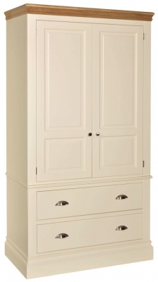 Product photograph of Versailles Painted 2 Door Wardrobe - Comes In Ivory Painted Stone Painted And Bluestar Painted Options from Choice Furniture Superstore