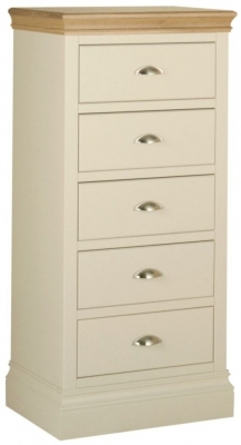 Product photograph of Versailles Painted 5 Drawer Wellington Chest - Comes In Ivory Painted Stone Painted And Bluestar Painted Options from Choice Furniture Superstore