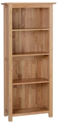 Product photograph of Nimbus Oak Narrow Bookcase from Choice Furniture Superstore