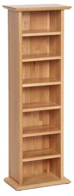 Product photograph of Nimbus Oak Cd Rack from Choice Furniture Superstore