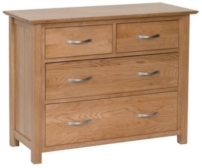Product photograph of Nimbus Oak 2 2 Drawer Chest from Choice Furniture Superstore