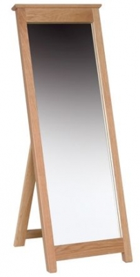Product photograph of Nimbus Oak Cheval Mirror from Choice Furniture Superstore