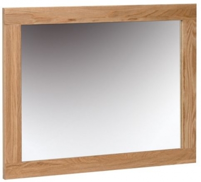 Product photograph of Nimbus Oak Rectangular Wall Mirror - 60cm X 75cm from Choice Furniture Superstore