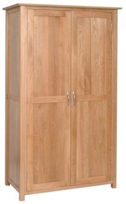 Product photograph of Nimbus Oak 2 Door Ladies Wardrobe from Choice Furniture Superstore
