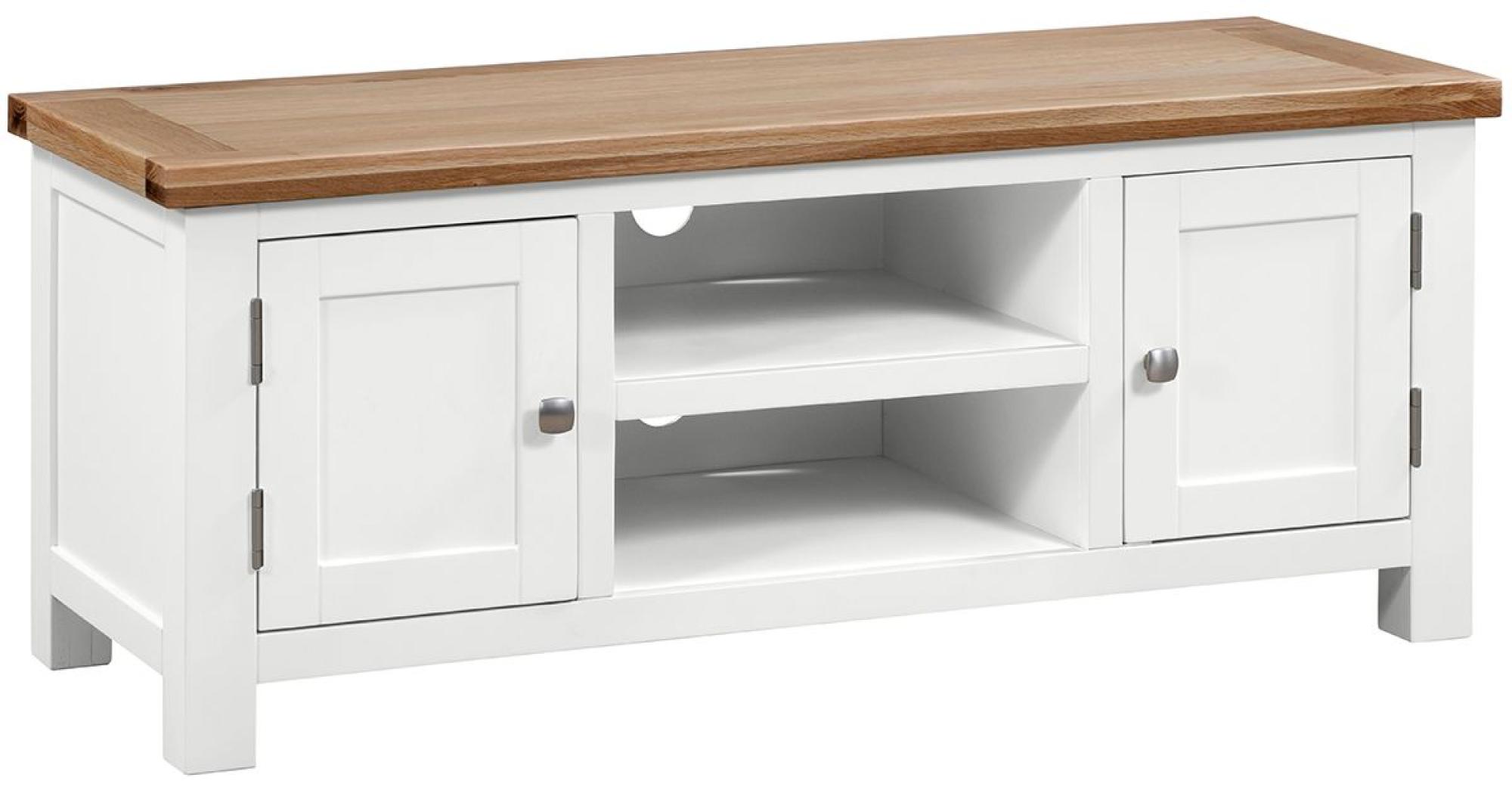 Lundy White Painted 120cm TV Unit | Choice Furniture Superstore UK