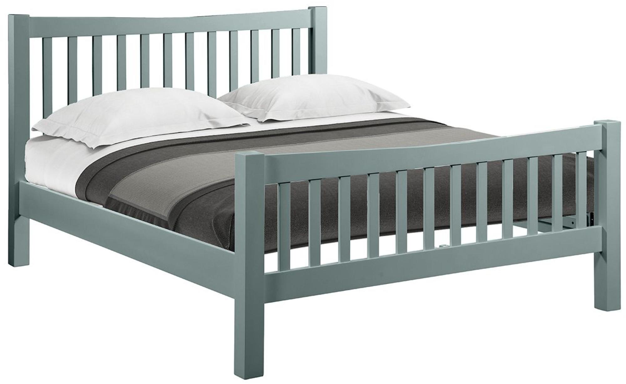 Lundy Blue Lagoon Painted Bed - Comes in 4ft 6in Double and 5ft King ...