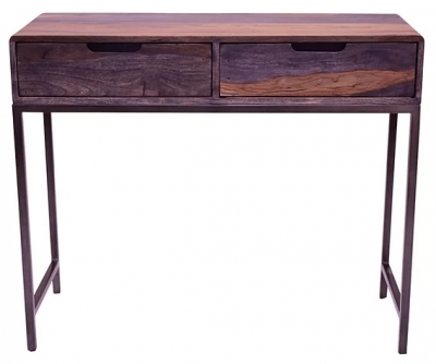 Product photograph of Sirani Sheesham Wood 2 Drawers Console Table from Choice Furniture Superstore