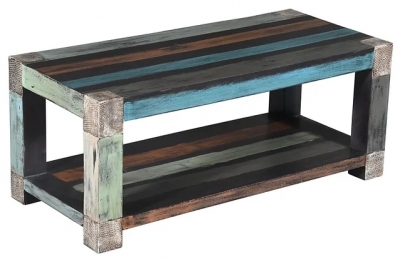 Product photograph of Nagodi Mango Wood 110cm Coffee Table from Choice Furniture Superstore