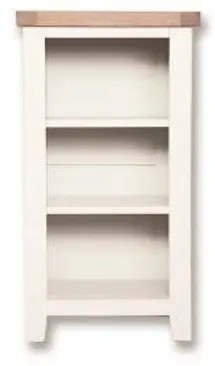 Product photograph of Sambhar Small Bookcase - Oak And White Painted from Choice Furniture Superstore