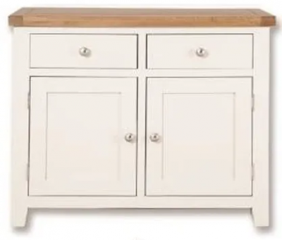 Product photograph of Sambhar Sideboard - Oak And White Painted from Choice Furniture Superstore