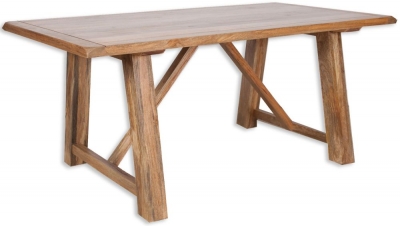 Product photograph of Bombay Mango Wood Large Dining Table - 8 Seater from Choice Furniture Superstore