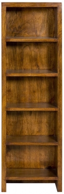 Product photograph of Cube Sheesham Wood Dvd Cd Rack from Choice Furniture Superstore