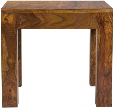 Product photograph of Cuban Petite Sheesham Wood Lamp Table from Choice Furniture Superstore