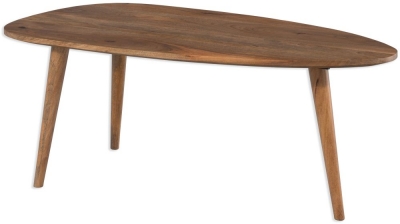 Product photograph of Summit Mango Wood Abstract Coffee Table from Choice Furniture Superstore