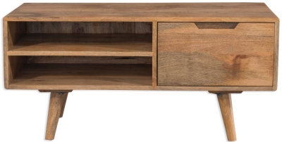 Product photograph of Mid Century Solid Wood 95cm Tv Unit from Choice Furniture Superstore