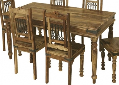 Thacket Sheesham Dining Table 6 Seater