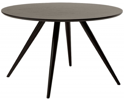 Product photograph of Dan Form Eclipse Black Round Dining Table from Choice Furniture Superstore