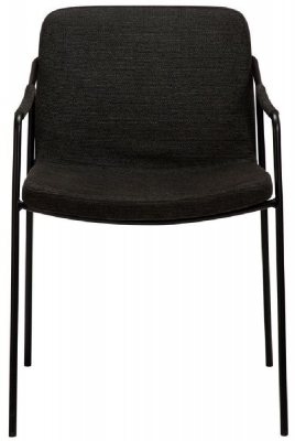 Product photograph of Dan Form Boto Crow Black Fabric Dining Chair from Choice Furniture Superstore