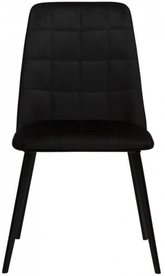 Product photograph of Embrace Meteorite Black Velvet Dining Chair from Choice Furniture Superstore