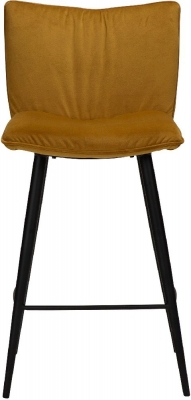 Product photograph of Join Bronze Velvet Counter Stool from Choice Furniture Superstore