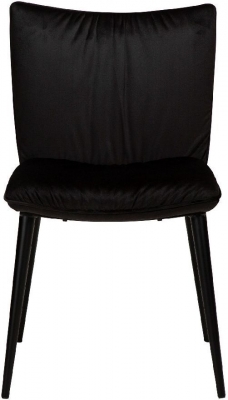 Product photograph of Join Meteorite Black Velvet Dining Chair from Choice Furniture Superstore