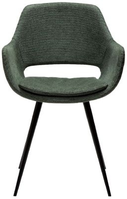 Dan Form OHH Sage Green Fabric Dining Armchair