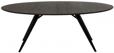 Product photograph of Eclipse Oval 8 Seater Extending Dining Table - Comes In Grey And Black Options from Choice Furniture Superstore