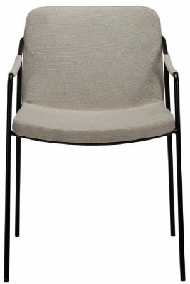 Product photograph of Dan Form Boto Fabric Dining Chair - Comes In Desert Sand Crow Black And Sage Green Options from Choice Furniture Superstore