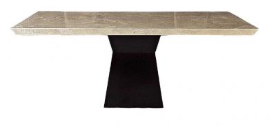 Product photograph of Stone International Clepsy Dining Table - Marble And Wenge Wood from Choice Furniture Superstore