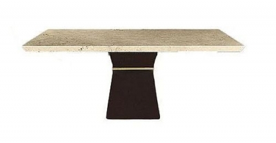 Product photograph of Stone International Clepsy Plus Marble And Wood Dining Table from Choice Furniture Superstore