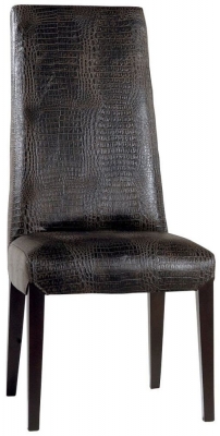 Product photograph of Stone International Juliette Leather Dining Chair With Wenge Leg from Choice Furniture Superstore