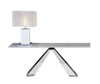 Product photograph of Stone International Butterfly Occasional Table - Marble And Polished Stainless Steel from Choice Furniture Superstore