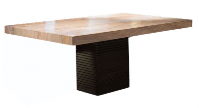 Stone International Espresso Dining Table - Marble and Wenge Wood