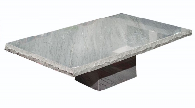 Product photograph of Stone International Roma Chiseled Edge Marble Occasional Table from Choice Furniture Superstore