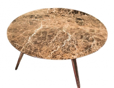 Product photograph of Stone International Livia Marble Round Coffee Table from Choice Furniture Superstore