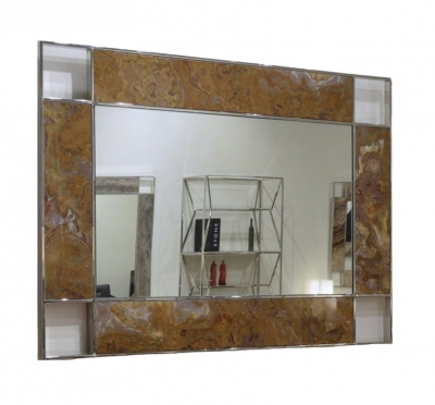 Product photograph of Stone International Marble Inlay Rectangular Mirror - 90cm X 130cm from Choice Furniture Superstore
